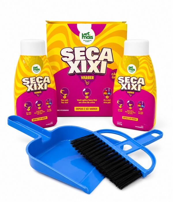 Kit Seca Xixi c/ 2 acompanha 1 Pasinha e 1 Vassoura