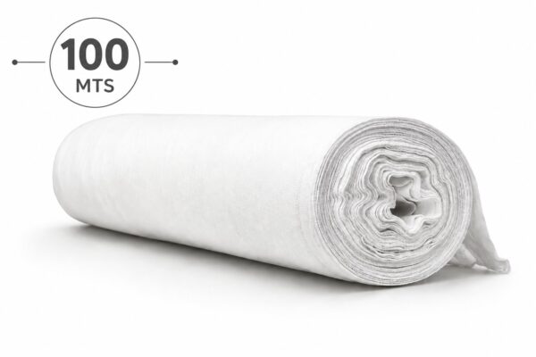Rolo de Tecido Alvejado Branco 100 mts