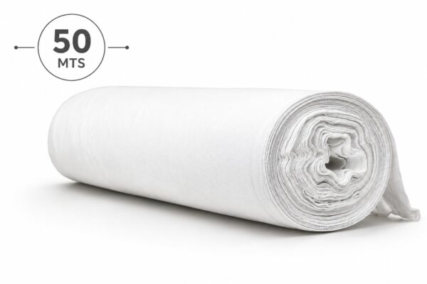 Rolo de Tecido Alvejado Branco 50 Mts