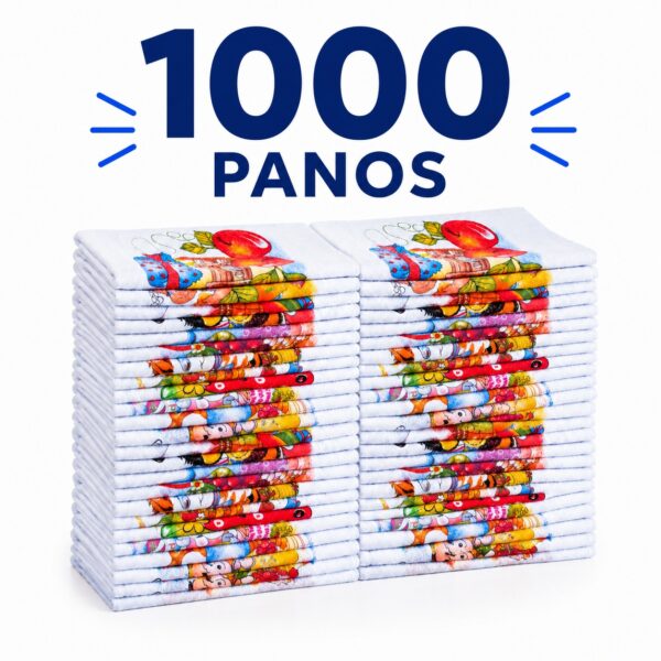Pano de Prato Estampado Atacado 1000 pçs